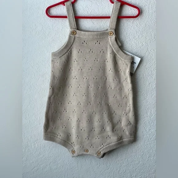 New Little Planet Baby Organic Sweater Knit shortalls - Picture 2 of 10